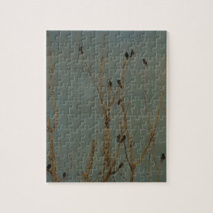 Puzzle Aves en un árbol, Grunge