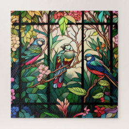 Puzzle Aves y flores