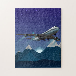 Puzzle Avión. Avión Jumbo.