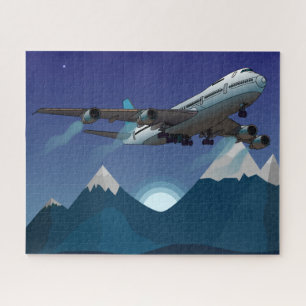 Puzzle Avión. Avión Jumbo.