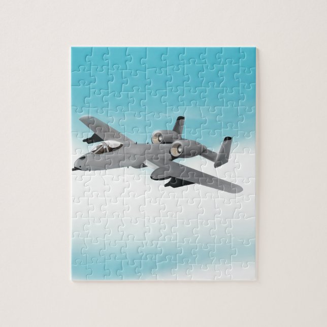Puzzle Avión de bombardeo A-10 (Vertical)