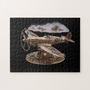 Puzzle Avión de combate mecánico Steampunk Spitfire
