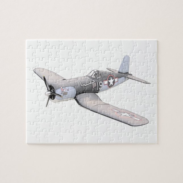 Puzzle Avión de vuelo S-4U (Horizontal)