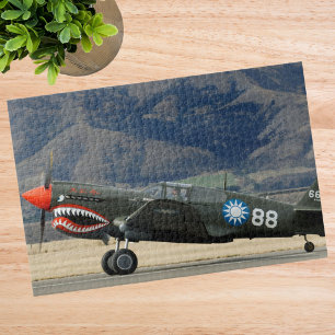 Puzzle Avión divertido foto piloto familia aviación