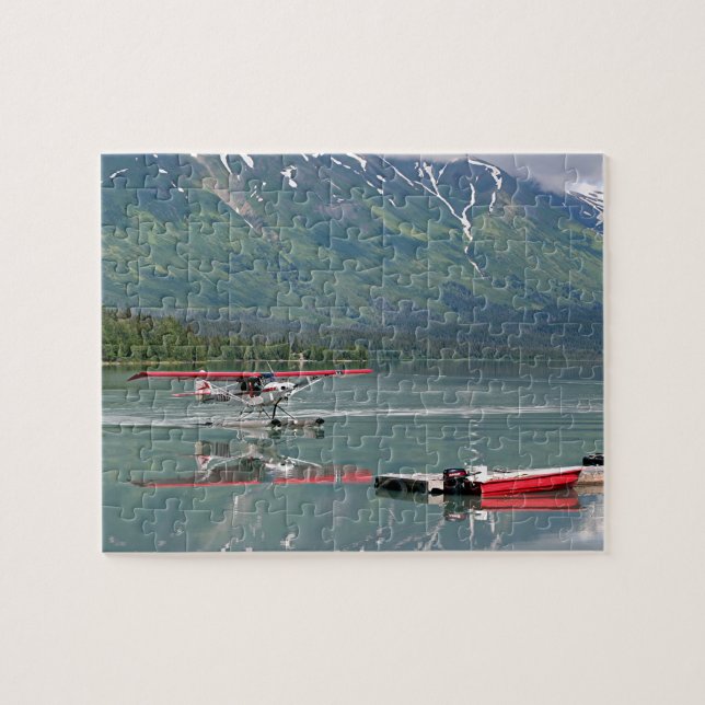 Puzzle Avión flotante, Lago Trail, Alaska (Horizontal)
