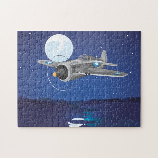 Puzzle Aviones de combate antiguos (Horizontal)