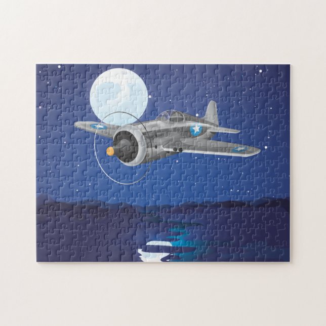 Puzzle Aviones de combate vintage (Horizontal)