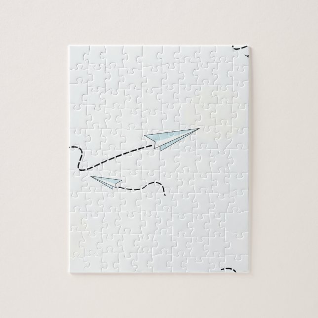Puzzle aviones de papel (Vertical)