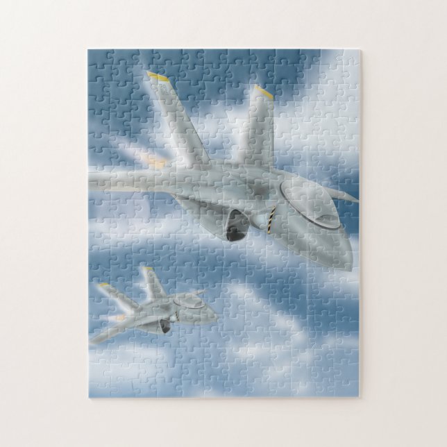 Puzzle Aviones de reacción militares (Vertical)