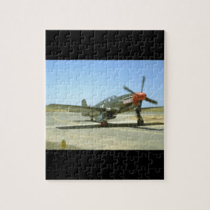 Puzzle Aviones verdes de Taxiing_WWII del mustango P51