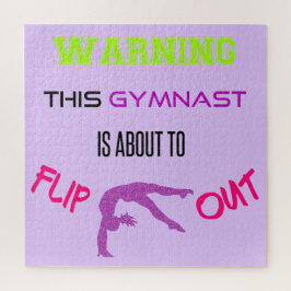 Puzzle Aviso A Esta Gimnasta Está A Punto De Volcar El Ro