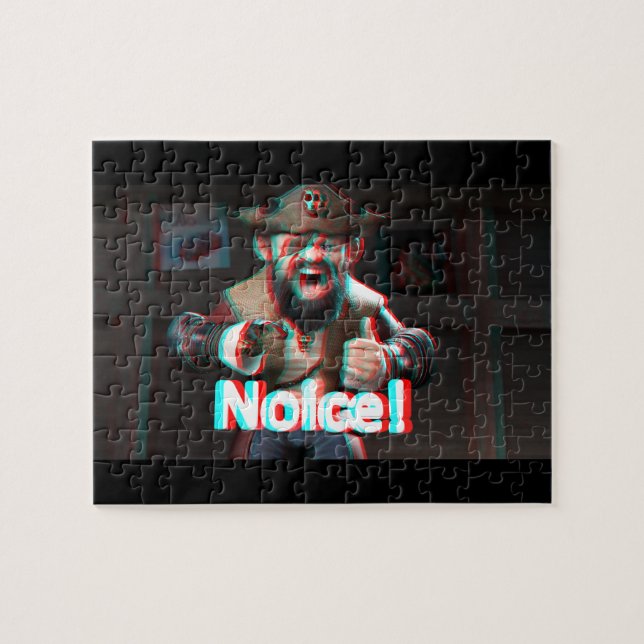 Puzzle ¡Aviso! Badaz Beard 3D (Horizontal)