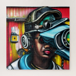 Puzzle Aviso Botswain de Hip-Hop de Steampunk