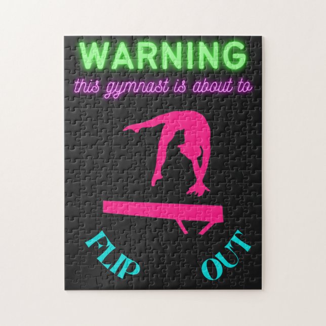Puzzle Aviso De Que Esta Gimnasta Está A Punto De Volvers (Vertical)