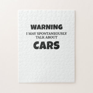 Puzzle Aviso de regalo de entusiasta del coche puede habl