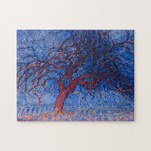Puzzle Avond (noche) de Piet Mondrian: El árbol rojo