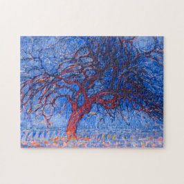 Puzzle Avond (Noche): El Árbol Rojo - Piet Mondrian -