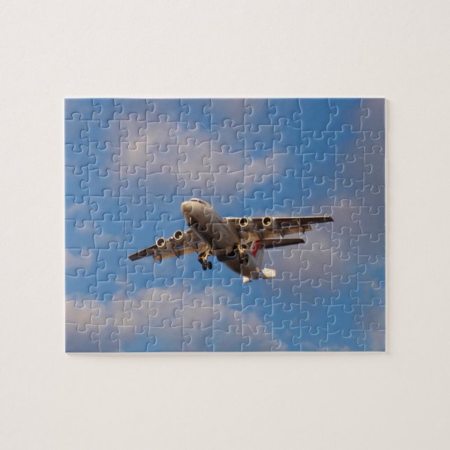 Puzzle Avro RJ85 Jet aterrizando (Horizontal)