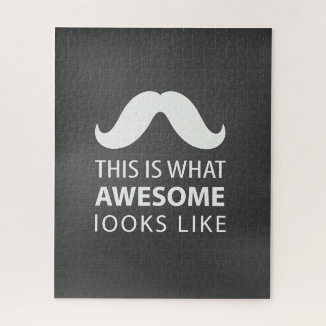 Puzzle Awesome Mustache (Vertical)