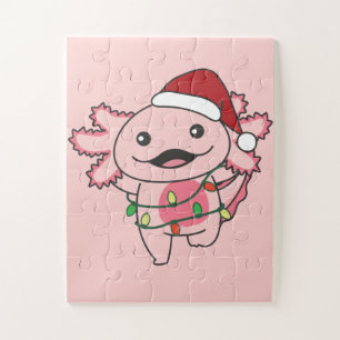 Puzzle Axolotl Navidades Animales de invierno Axolotls Ji