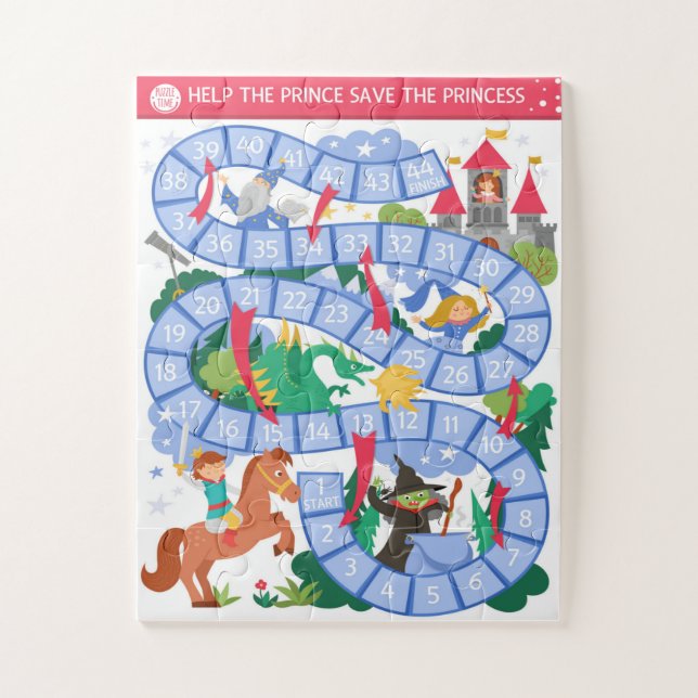 Puzzle Ayuda Al Príncipe A Salvar A La Princesa De La Bru (Vertical)
