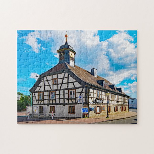 Puzzle Ayuntamiento de Kelkheim Alemania. (Horizontal)