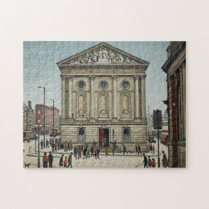 Puzzle Ayuntamiento de Todmorden al estilo Lowry