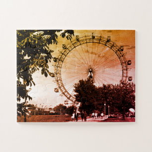 Puzzle Ayuntamiento Rathaus de Viena Austria Vintage
