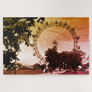 Puzzle Ayuntamiento Vintage Austria Viena Rathaus