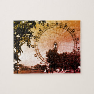 Puzzle Ayuntamiento Vintage Austria Viena Rathaus