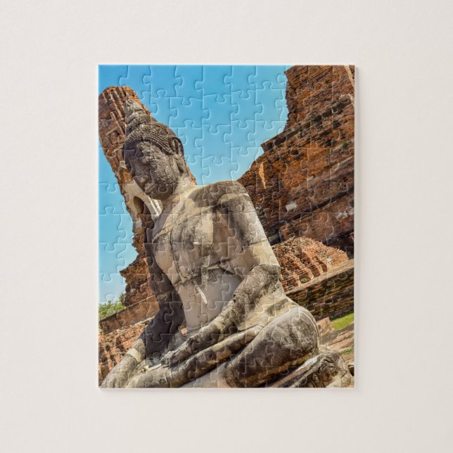Puzzle Ayutthaya en Tailandia (Vertical)