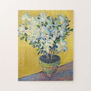 Puzzle Azaleas blancas en un Bella Artes de pot Monet