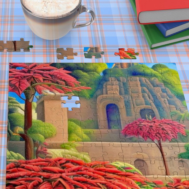 Puzzle Aztec Poinsettias #2 (Subido por el creador)