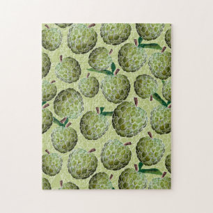 Puzzle Azúcar Apple Watercolor Verde