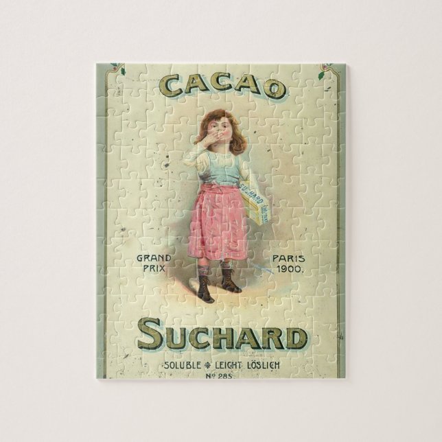 Puzzle Azúcar Chica de chocolate con chocolate victoriano (Vertical)