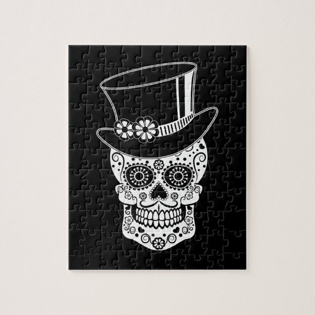 Puzzle Azúcar Skull-01 del caballero (Vertical)