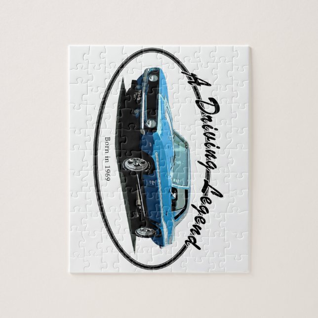 Puzzle Azul 1969 de Camaro (Vertical)