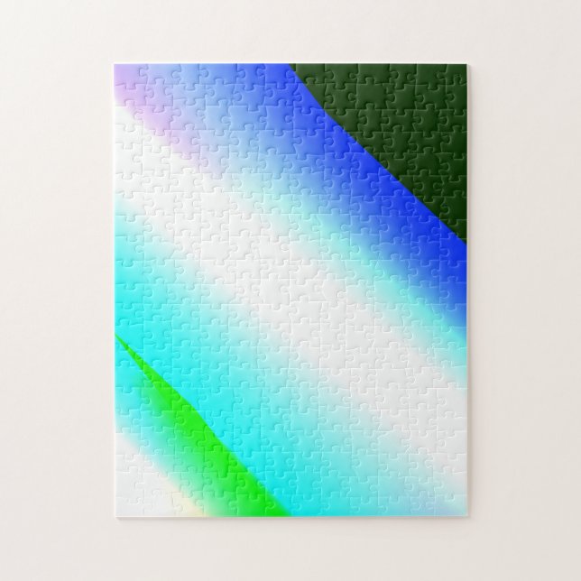 Puzzle Azul arcoiris de textura abstracta patrón arte t (Vertical)