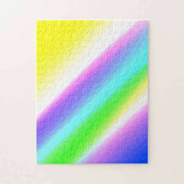 Puzzle Azul arcoiris de textura abstracta patrón arte t (Vertical)