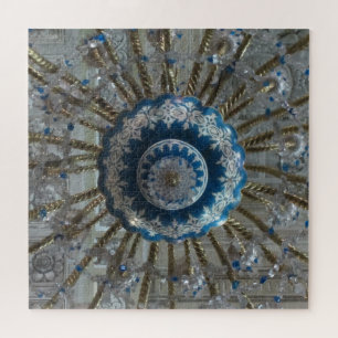 Puzzle azul candelabro de san agustin