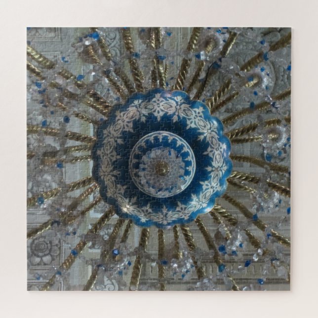 Puzzle azul candelabro de san agustin (Horizontal)