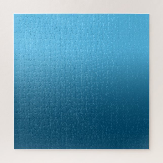 Puzzle Azul Celeste y Azul Océano Ombre (Vertical)
