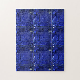 Puzzle Azul de zafiro cuadrado