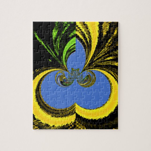 Puzzle Azul dorado (Vertical)