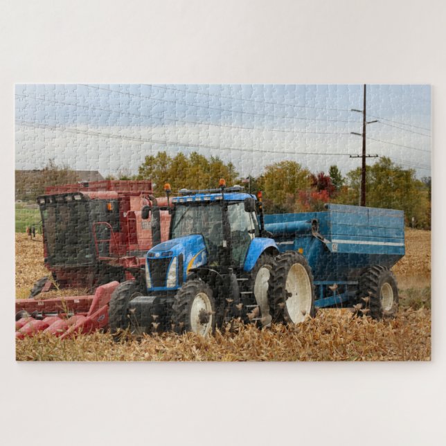 Puzzle Azul grande (Horizontal)