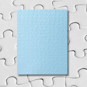 Puzzle Azul Hielo Color Sólido Clásico Elegante