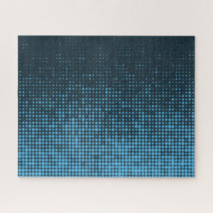 Puzzle Azul, moderno, retro, fresco, moderno patrón de pu