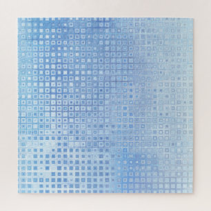 Puzzle Azul mosaico abstracto: fondo brillante