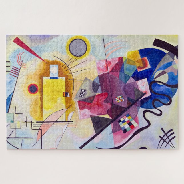 Puzzle Azul rojo amarillo, Wassily Kandinsky (Horizontal)