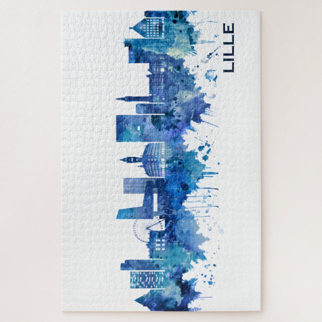 Puzzle Azul Skyline (Vertical)